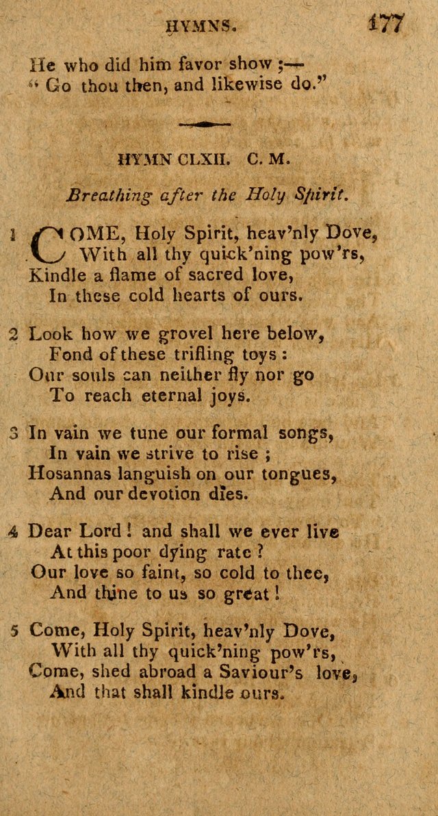 The Gospel Hymn Book: being a selection of hymns, composed by different authors designed for the use of the church universal and adapted to public and private devotion page 179