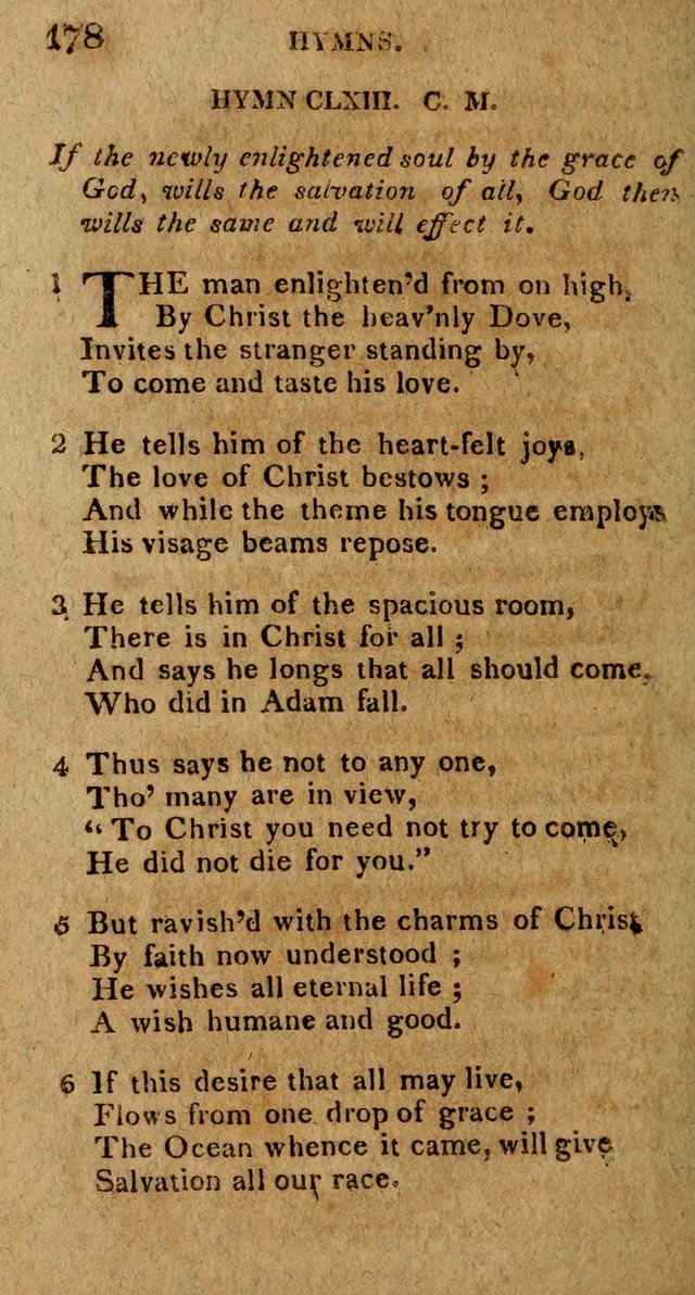The Gospel Hymn Book: being a selection of hymns, composed by different authors designed for the use of the church universal and adapted to public and private devotion page 180
