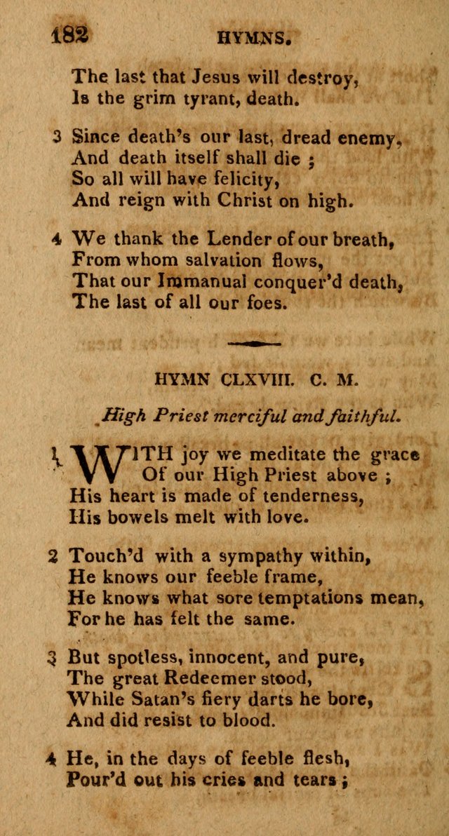 The Gospel Hymn Book: being a selection of hymns, composed by different authors designed for the use of the church universal and adapted to public and private devotion page 184