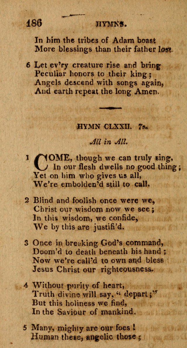 The Gospel Hymn Book: being a selection of hymns, composed by different authors designed for the use of the church universal and adapted to public and private devotion page 188