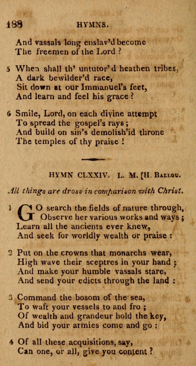 The Gospel Hymn Book: being a selection of hymns, composed by different authors designed for the use of the church universal and adapted to public and private devotion page 190