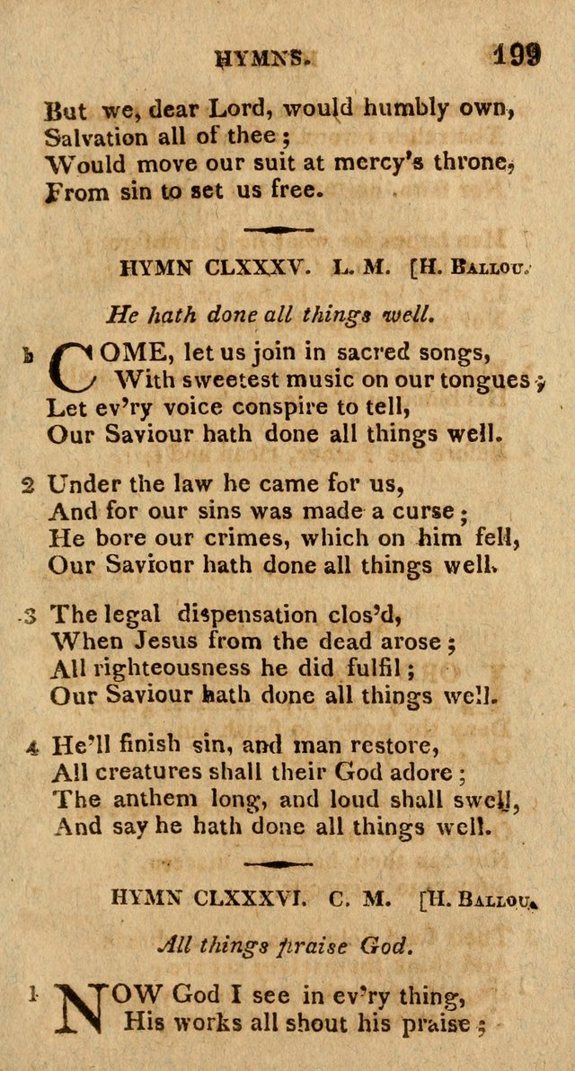 The Gospel Hymn Book: being a selection of hymns, composed by different authors designed for the use of the church universal and adapted to public and private devotion page 201