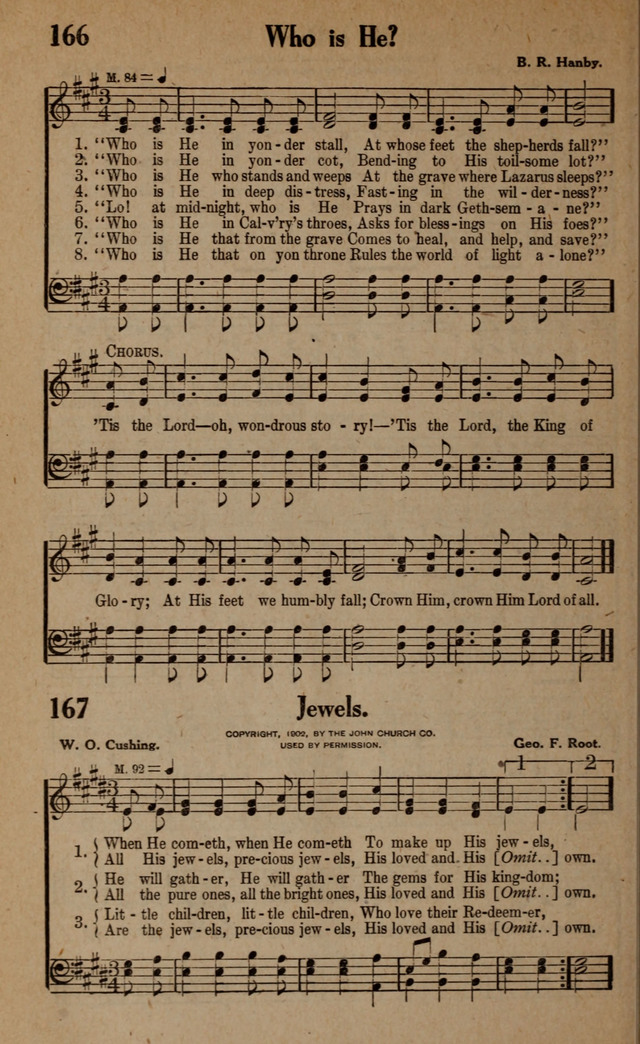 Gospel Hymns and Songs: for the Church, Sunday School and Evangelistic Services page 166
