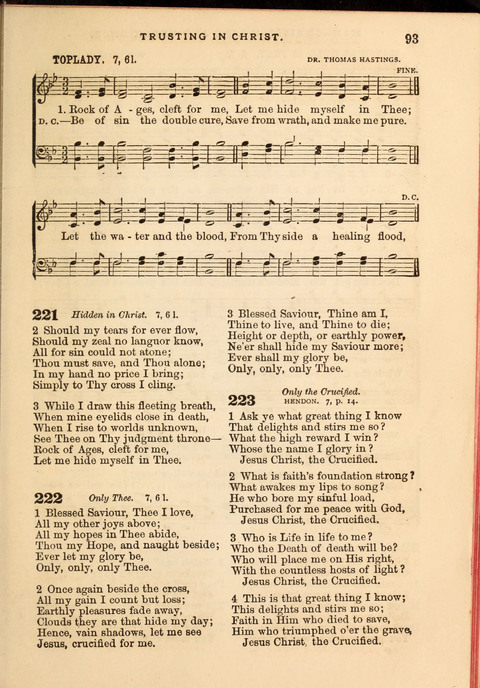Gospel Hymn and Tune Book: a choice collection of Hymns and Music, old and new, for use in Prayer Meetings, Family Circles, and Church Service page 91