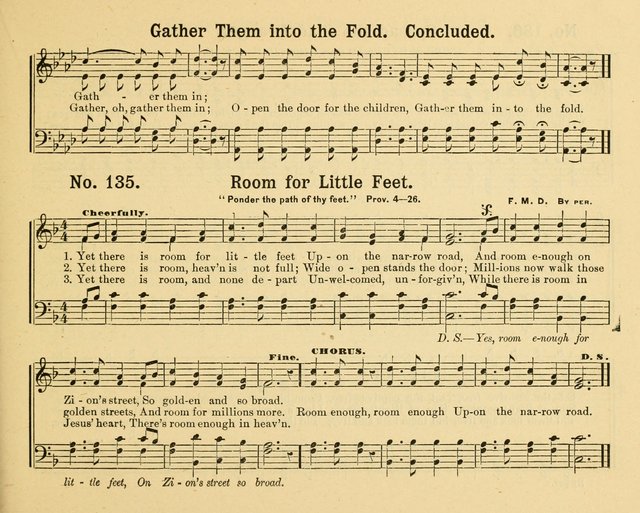 Gathered Jewels: a collection of Sunday School hymns and tunes by a selected corps of authors of great prominence; this book contains a department of christian heart songs especially prepared for youn page 135