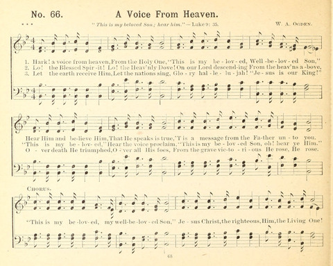 Gathered Jewels No. 2: a collection of Sunday school hymns and tunes by our best composers especially adapted to the international sunday school lessons page 68