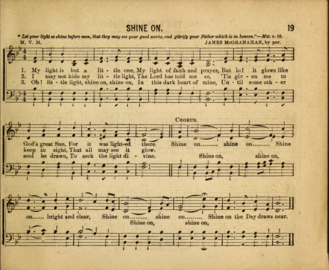 Gospel Light: for the Sunday school, a new collection of songs and services page 19