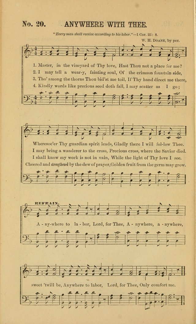 Gospel Music : A Choice Collection of Hymns and Melodies New and Old for Gospel, Revival, Prayer and Social Meetings, Family Worship, etc.  page 20