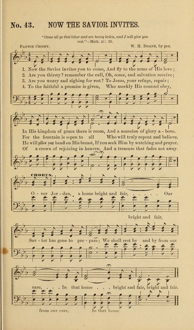 Gospel Music : A Choice Collection of Hymns and Melodies New and Old for Gospel, Revival, Prayer and Social Meetings, Family Worship, etc.  page 43