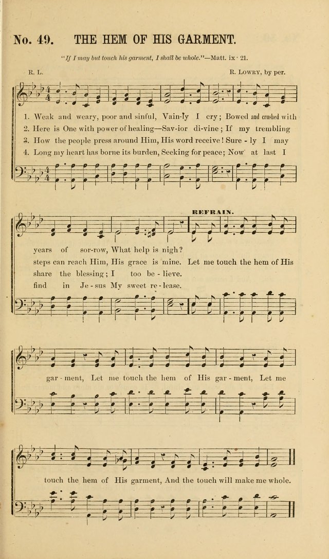 Gospel Music : A Choice Collection of Hymns and Melodies New and Old for Gospel, Revival, Prayer and Social Meetings, Family Worship, etc.  page 49