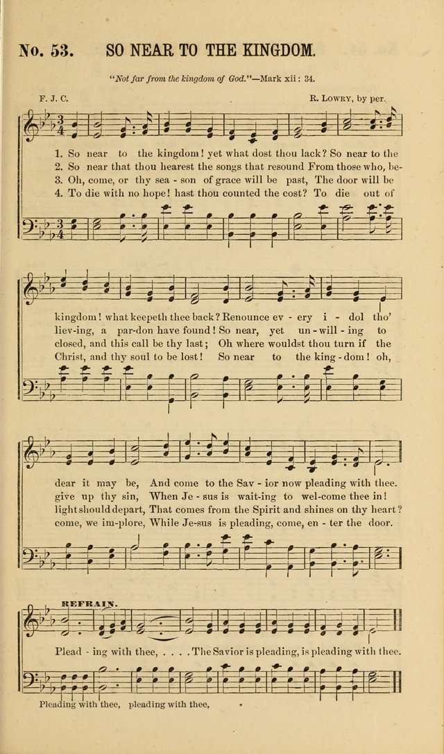 Gospel Music : A Choice Collection of Hymns and Melodies New and Old for Gospel, Revival, Prayer and Social Meetings, Family Worship, etc.  page 53