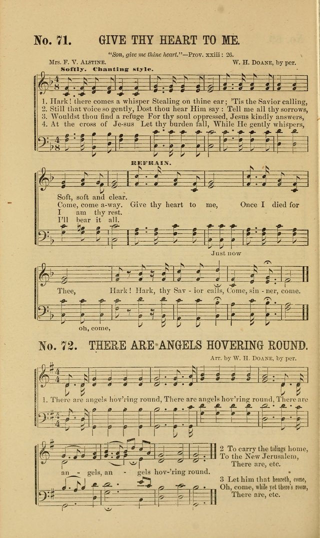 Gospel Music : A Choice Collection of Hymns and Melodies New and Old for Gospel, Revival, Prayer and Social Meetings, Family Worship, etc.  page 68