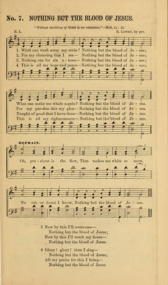 Gospel Music : A Choice Collection of Hymns and Melodies New and Old for Gospel, Revival, Prayer and Social Meetings, Family Worship, etc.  page 7