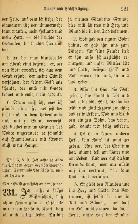 Gesangbuch in Mennoniten-Gemeinden in Kirche und Haus (4th ed.) page 221