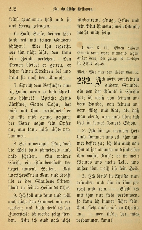 Gesangbuch in Mennoniten-Gemeinden in Kirche und Haus (4th ed.) page 222