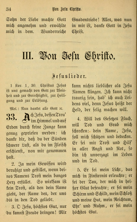 Gesangbuch in Mennoniten-Gemeinden in Kirche und Haus (4th ed.) page 34