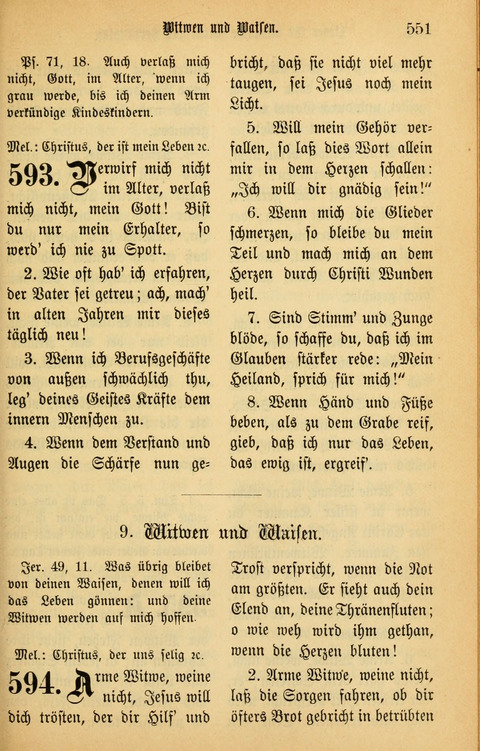 Gesangbuch in Mennoniten-Gemeinden in Kirche und Haus (4th ed.) page 551