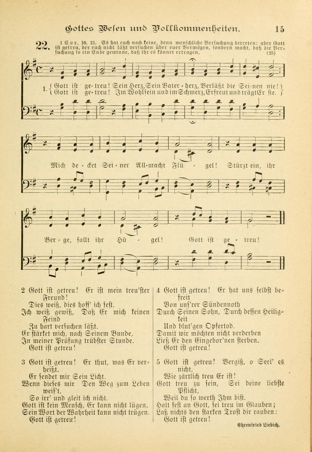 Gesangbuch mit Noten: herausgegeben von der Allgemeinen Conferenz der Mennoniten von Nord-Amerika (3rd. Aufl.) page 15