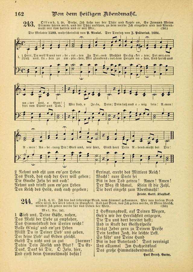 Gesangbuch mit Noten: herausgegeben von der Allgemeinen Conferenz der Mennoniten von Nord-Amerika (3rd. Aufl.) page 162