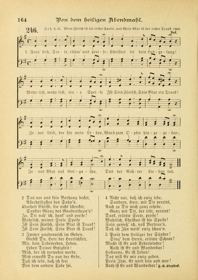 Gesangbuch mit Noten: herausgegeben von der Allgemeinen Conferenz der Mennoniten von Nord-Amerika (3rd. Aufl.) page 164