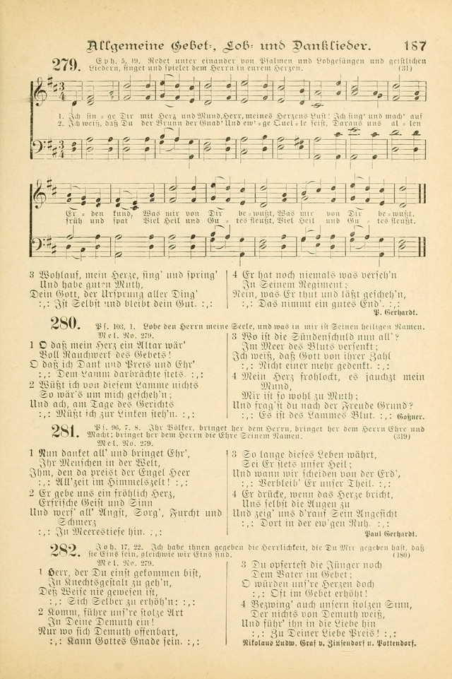 Gesangbuch mit Noten: herausgegeben von der Allgemeinen Conferenz der Mennoniten von Nord-Amerika (3rd. Aufl.) page 187