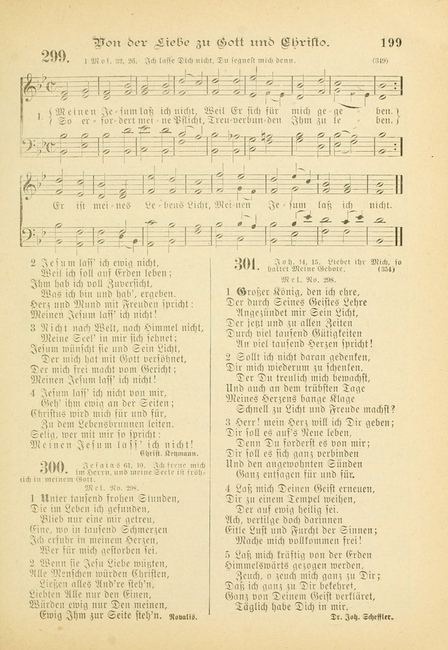 Gesangbuch mit Noten: herausgegeben von der Allgemeinen Conferenz der Mennoniten von Nord-Amerika (3rd. Aufl.) page 199