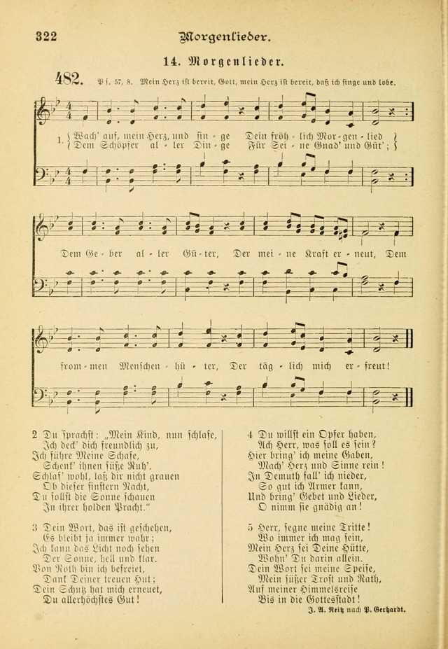 Gesangbuch mit Noten: herausgegeben von der Allgemeinen Conferenz der Mennoniten von Nord-Amerika (3rd. Aufl.) page 322