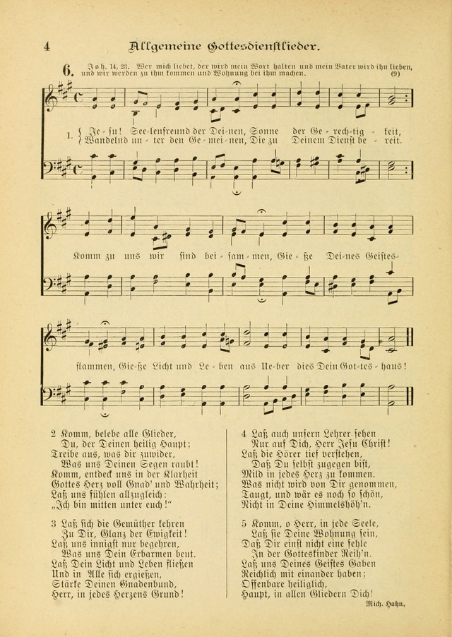 Gesangbuch mit Noten: herausgegeben von der Allgemeinen Conferenz der Mennoniten von Nord-Amerika (3rd. Aufl.) page 4