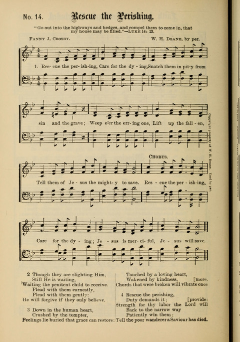 Gospel Melodies New and Old: For use in the Universalist Church page 14