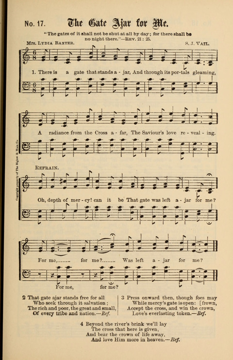Gospel Melodies New and Old: For use in the Universalist Church page 17