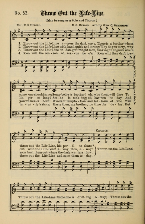 Gospel Melodies New and Old: For use in the Universalist Church page 52