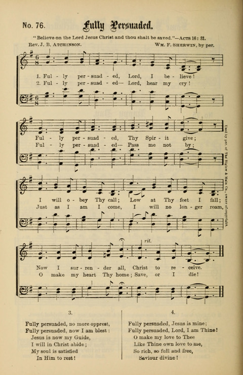 Gospel Melodies New and Old: For use in the Universalist Church page 76
