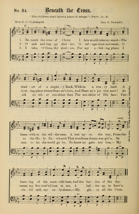 Gospel Melodies New and Old: For use in the Universalist Church page 84