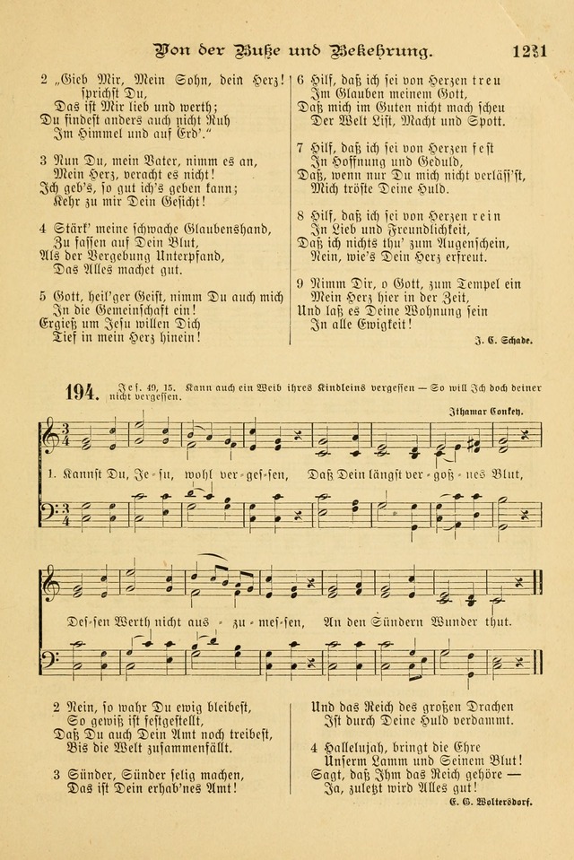 Gesangbuch mit Noten: herausgegeben von der Allgemeinen Conferenz der Mennoniten von Nord-Amerika page 129