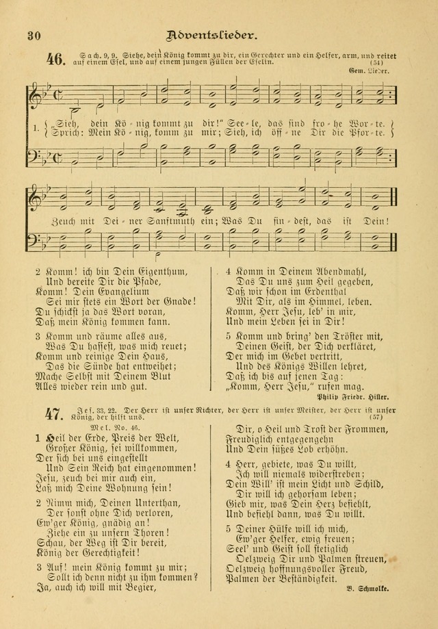 Gesangbuch mit Noten: herausgegeben von der Allgemeinen Conferenz der Mennoniten von Nord-Amerika page 30