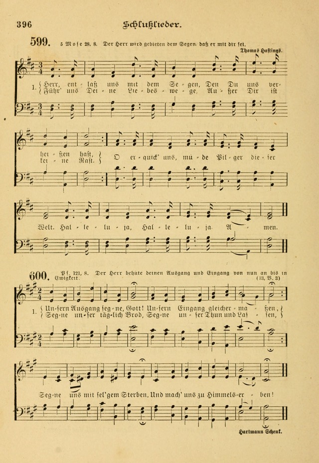Gesangbuch mit Noten: herausgegeben von der Allgemeinen Conferenz der Mennoniten von Nord-Amerika page 396
