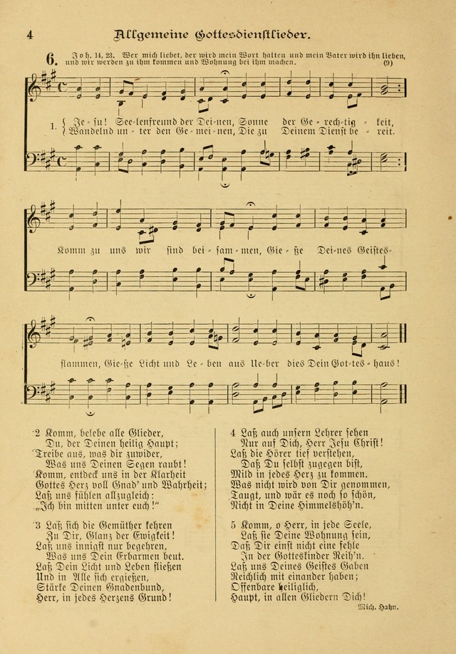 Gesangbuch mit Noten: herausgegeben von der Allgemeinen Conferenz der Mennoniten von Nord-Amerika page 4