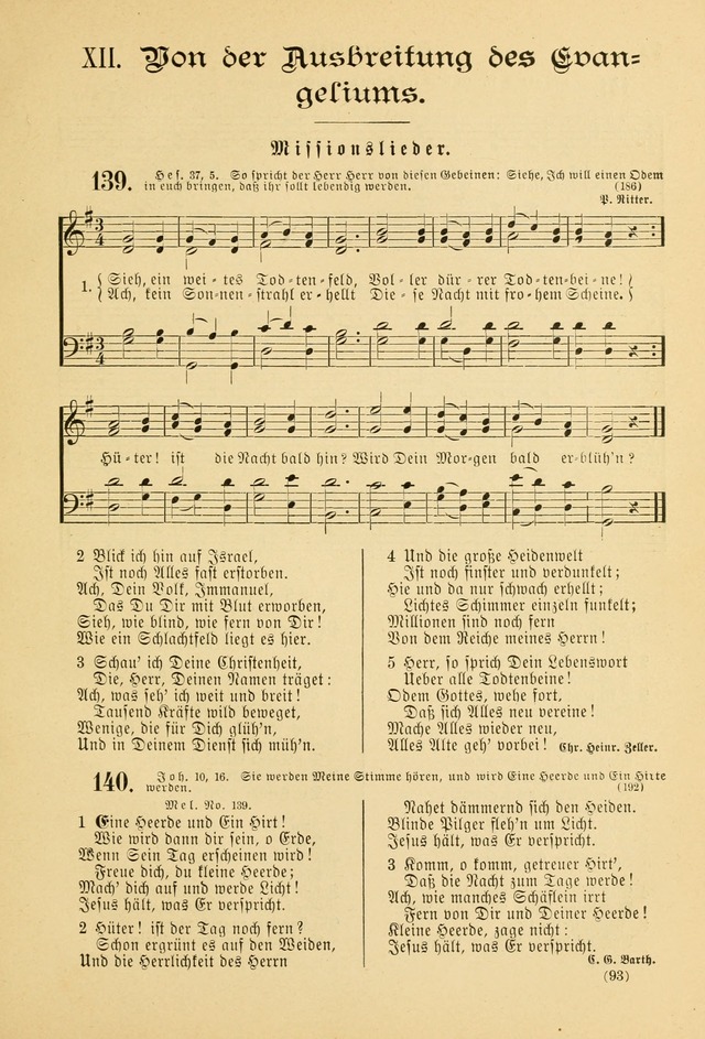 Gesangbuch mit Noten: herausgegeben von der Allgemeinen Conferenz der Mennoniten von Nord-Amerika page 93