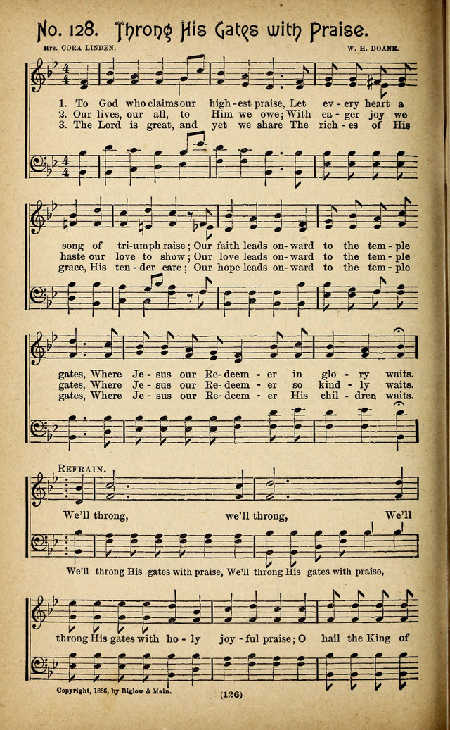 The Glad Refrain for the Sunday School: a new collection of songs for worship page 122