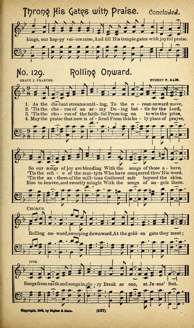 The Glad Refrain for the Sunday School: a new collection of songs for worship page 123