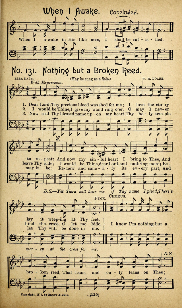 The Glad Refrain for the Sunday School: a new collection of songs for worship page 125