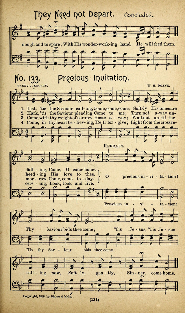 The Glad Refrain for the Sunday School: a new collection of songs for worship page 127