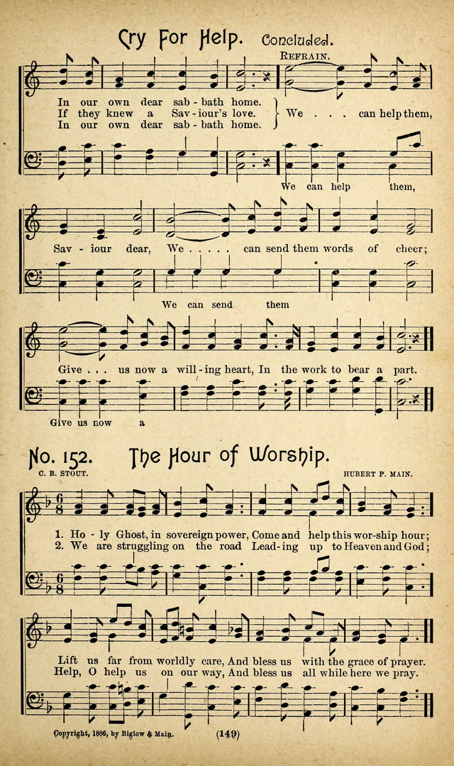 The Glad Refrain for the Sunday School: a new collection of songs for worship page 145
