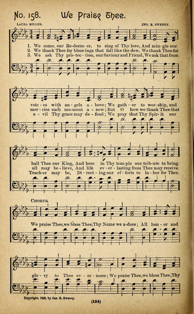 The Glad Refrain for the Sunday School: a new collection of songs for worship page 150