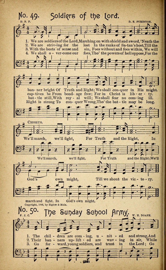 The Glad Refrain for the Sunday School: a new collection of songs for worship page 48