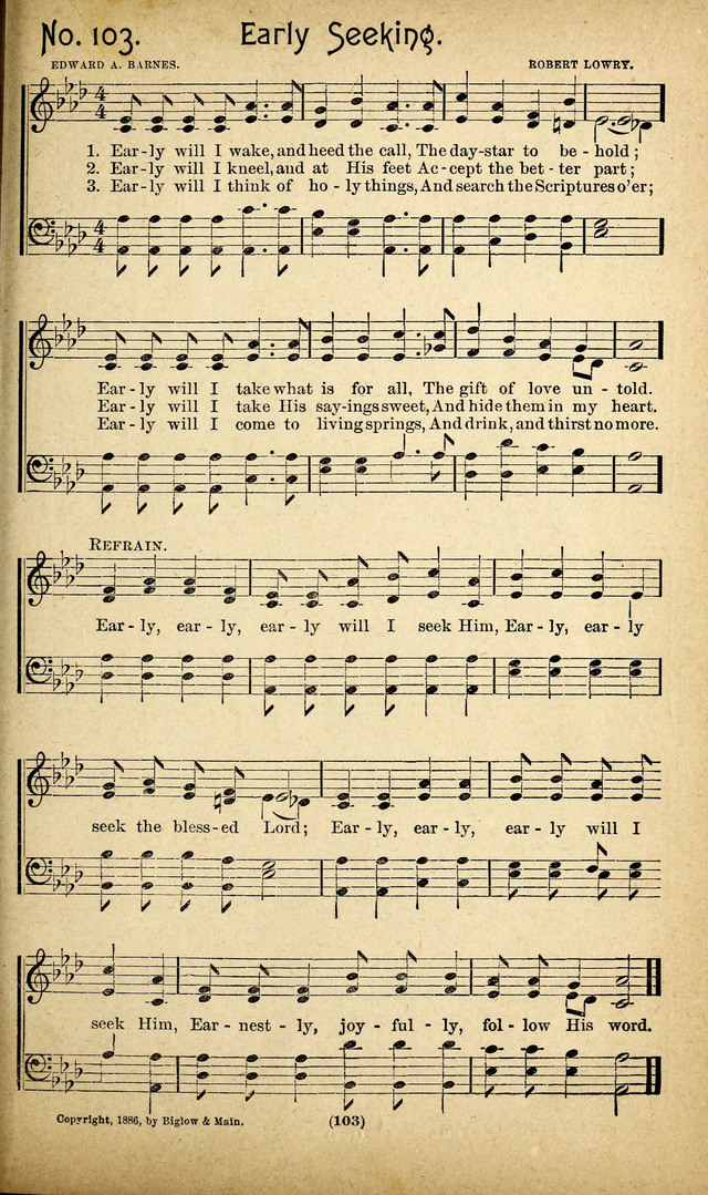 The Glad Refrain for the Sunday School: a new collection of songs for worship page 99