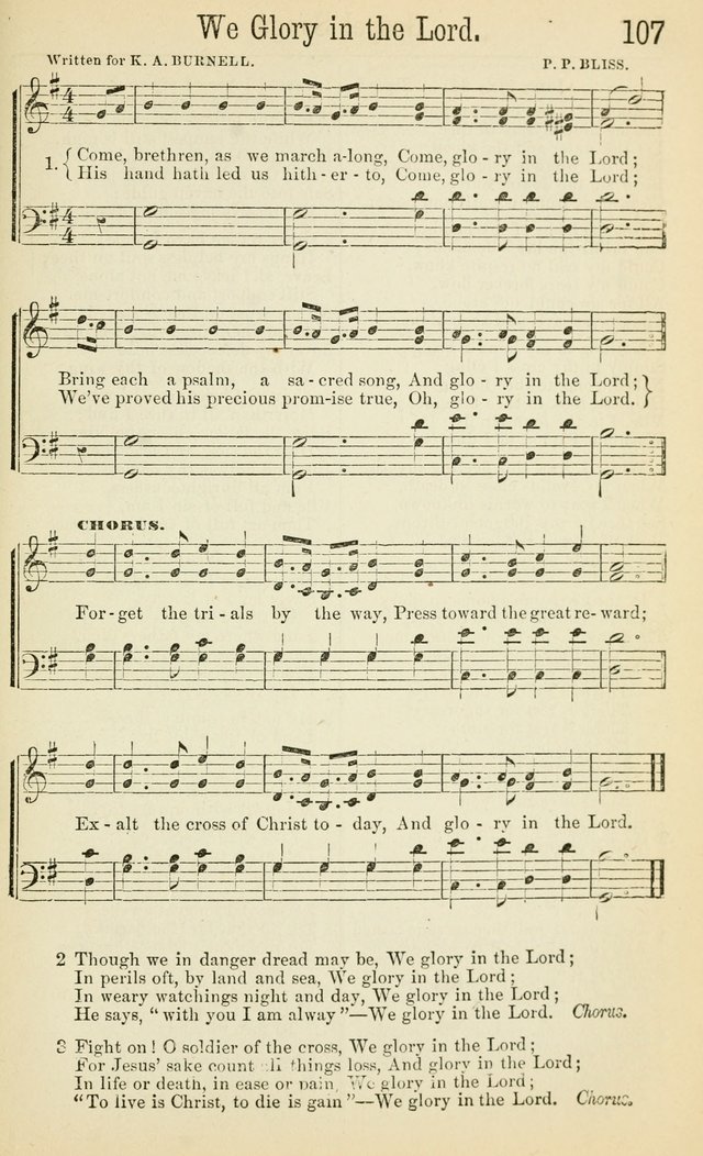 Gospel Songs: a choice collection of hymns and tune, new and old, for gospel meetings, prayer meetings, Sunday schools, etc. page 112