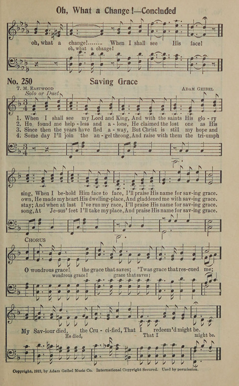 The Gospel in Song: as used in the Anderson Gospel Crusades page 257