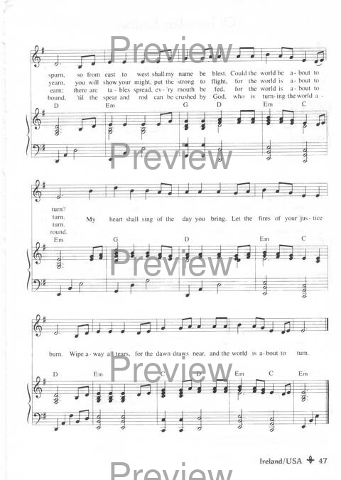 Global Songs 2: songs of faith, hope, and liberation from the church aroundd the world page 46