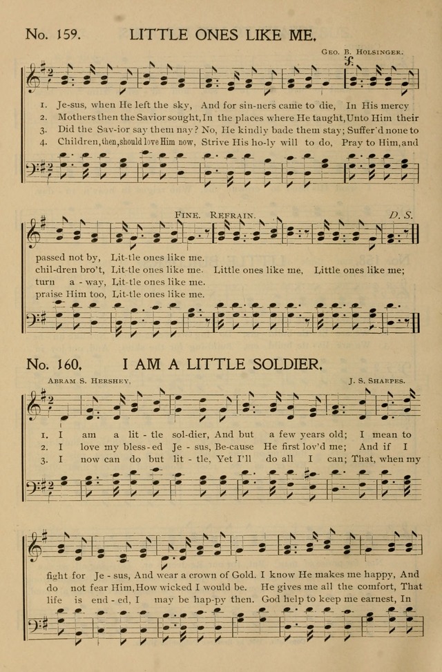 Gospel Songs and Hymns No. 1: for the sunday school, prayer meeting, social meeting, general song service page 164